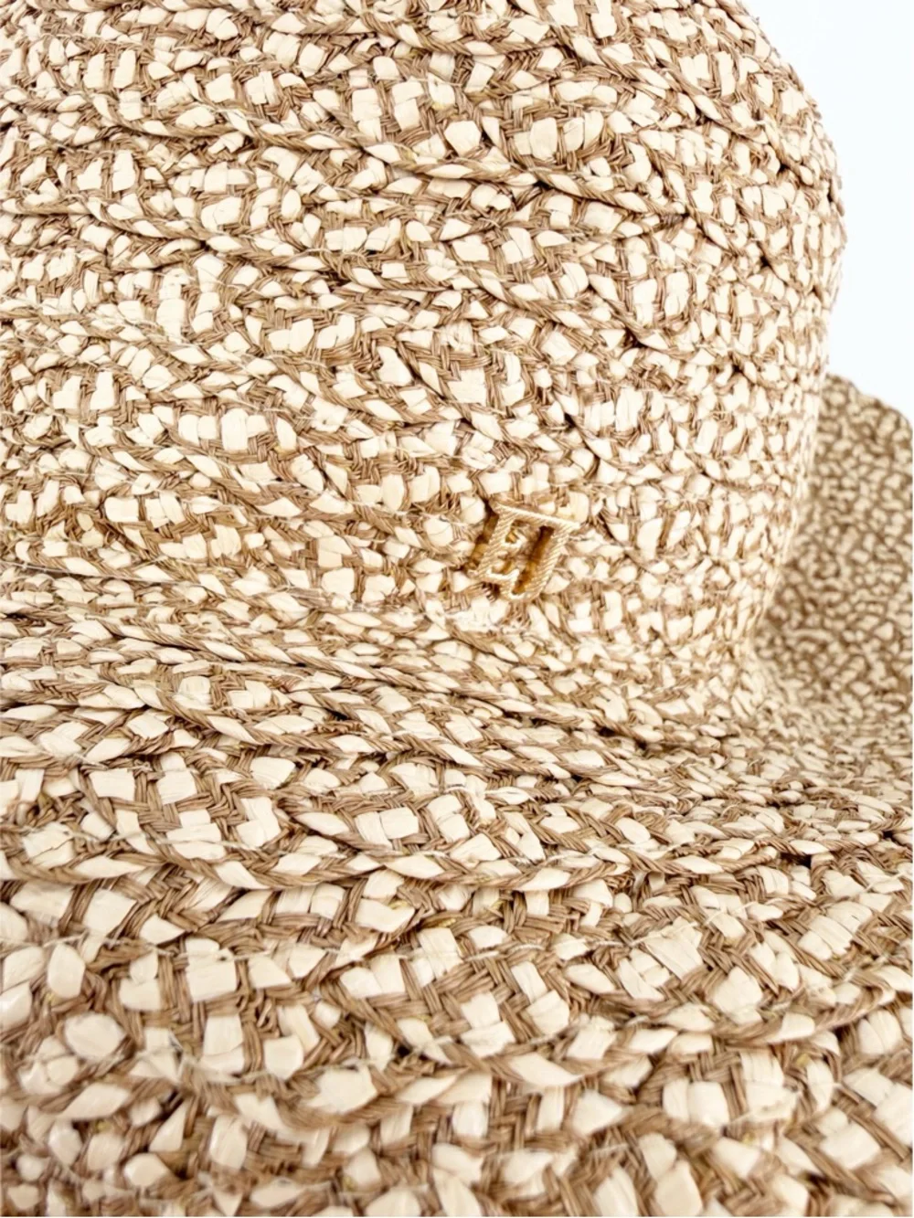 NWT Eric Javits Peanut Broad-Brim Sun Hat One Size Peanut - Picture 10 of 10